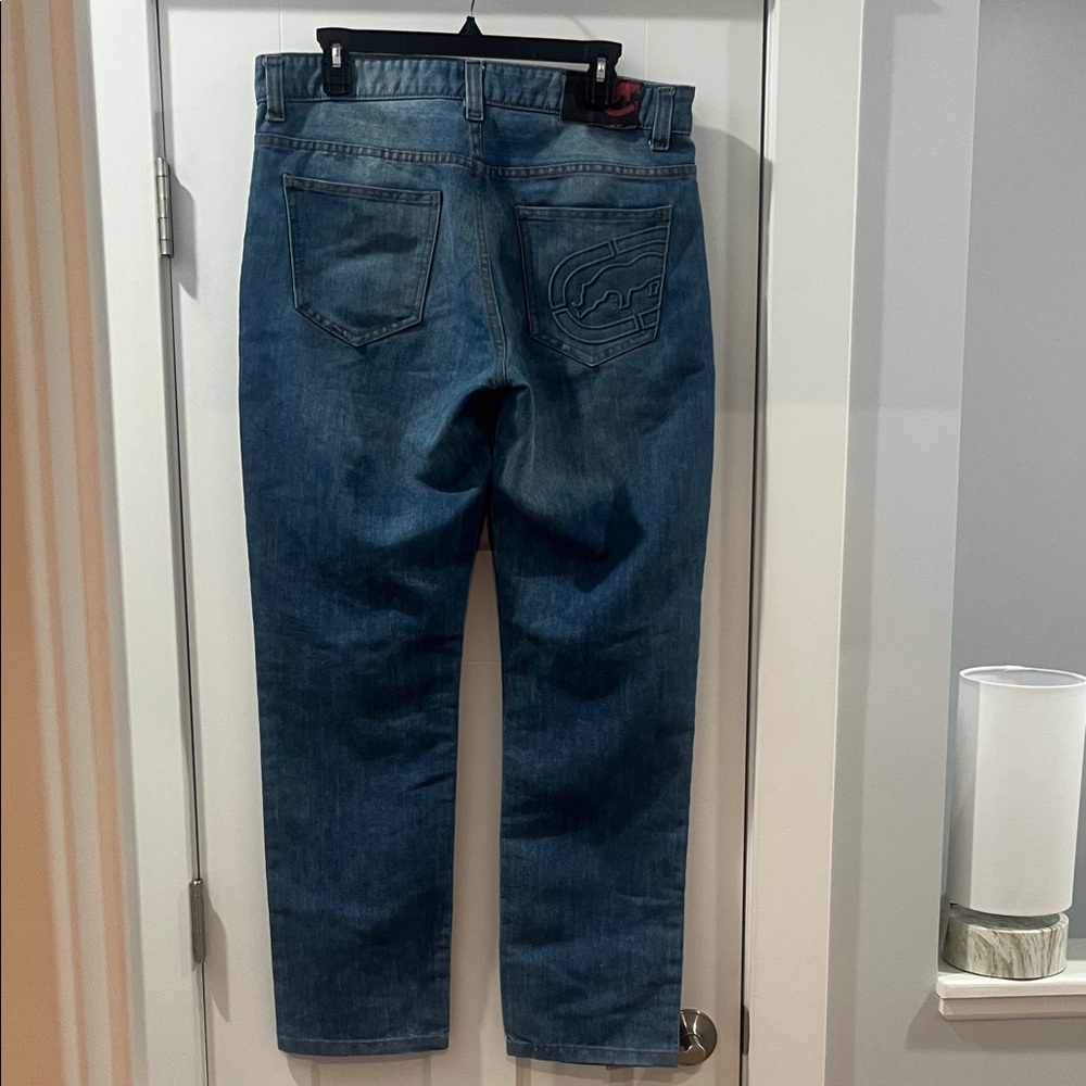 Ecko Unltd. Athletic Distressed splattered Jeans Size 32 Men's